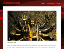 Tablet Screenshot of jagadambe.org